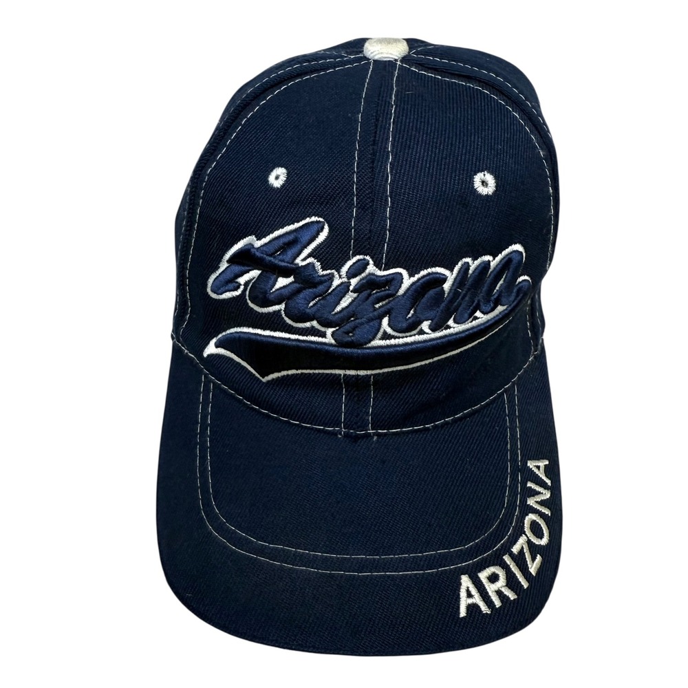 Arizona AZ State Baseball Cap Hat Embroidered Strapback Blue Men Size OSFA
